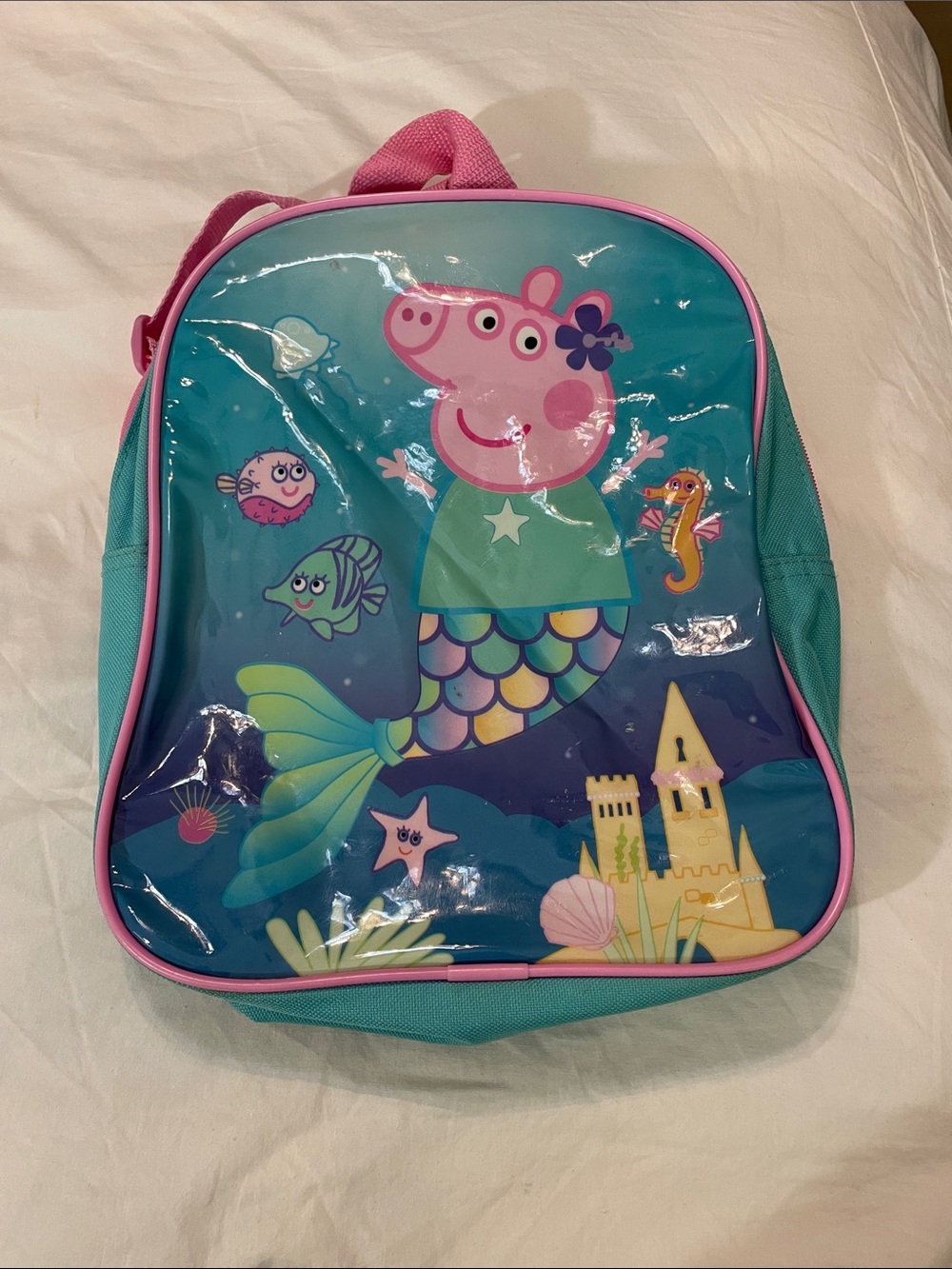 Peppa Pig Teal & Pink Mermaid Backpack